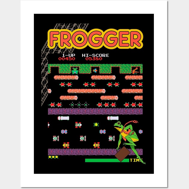 Mod.3 Arcade Frogger Video Game Wall Art by parashop